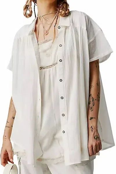 Shop Free People Float Away Top In Optic White