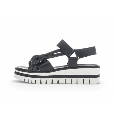 Shop Gabor Flatform Sandal In Black