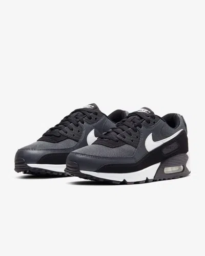 Shop Nike Air Max 90 Cn8490-002 Men's Gray White Black Low Top Running Shoes Hhh23 In Grey