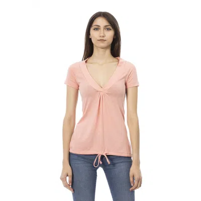 Shop Trussardi Action Cotton Women's T-shirt In Pink