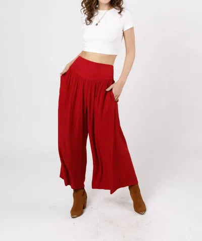 Band Of The Free Reis Pants In Red In Red