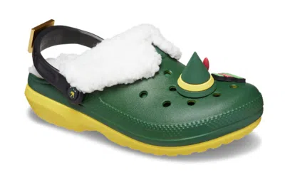 Shop Crocs Elf Classic 209372-7c1 Unisex Kid's Hunter Green Yellow Slip-on Clog Cro1