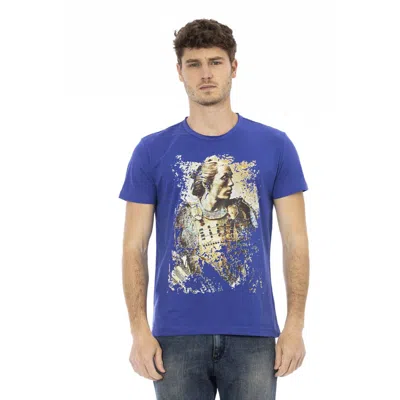Shop Trussardi Action Cotton Men's T-shirt In Blue
