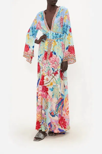 Shop Camilla Kimono Sleeve Dress In Multi