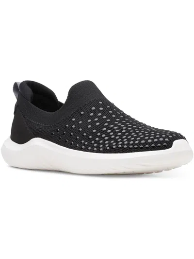 Shop Cloudsteppers By Clarks Nova Grove Womens Lifestyle Studded Slip-on Sneakers In Black