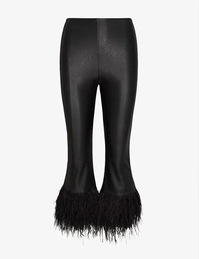 Commando Faux Leather Feather Legging In Black In Black