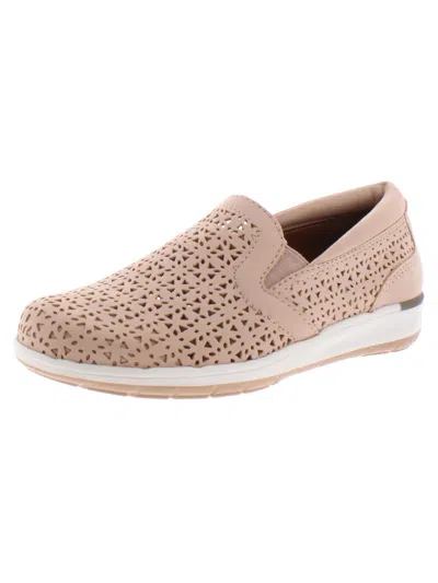 Shop Walking Cradles Orleans Womens Leather Perforated Flats In Gold