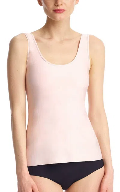 Shop Commando Lifted Butter Tank With Shelf Bra In Blush In Gold