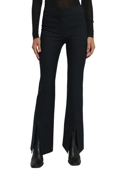 Shop Derek Lam 10 Crosby Maeve Front Slit Trousers In Black