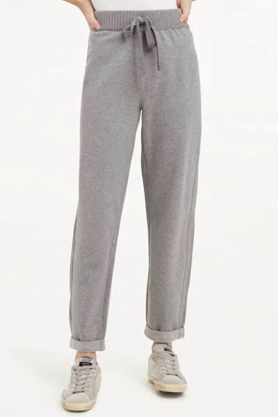 Shop Splendid Shea Sweater Mix Pant In Heather Grey