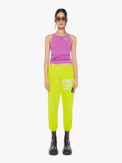 Shop Freecity Large Sweatpant Gloyellow - Size X-large In Yellow