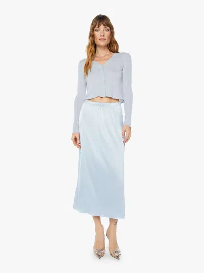 Shop Sablyn Hedy Low Rise Silk Skirt Whisper In Multi, Size Large