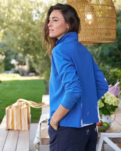 Shop Frank And Eileen Patrick Popover Henley In Blue