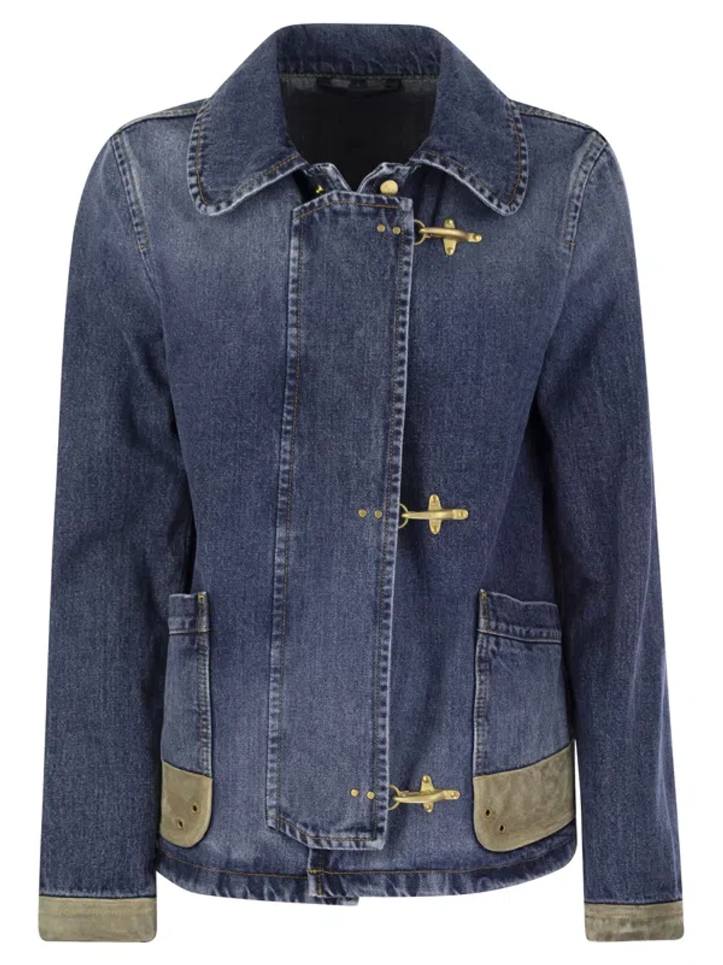 ジャケット Fay 3-hook Denim Jacket Fay Women 3-hook Denim Jacket In Blue | ModeSens