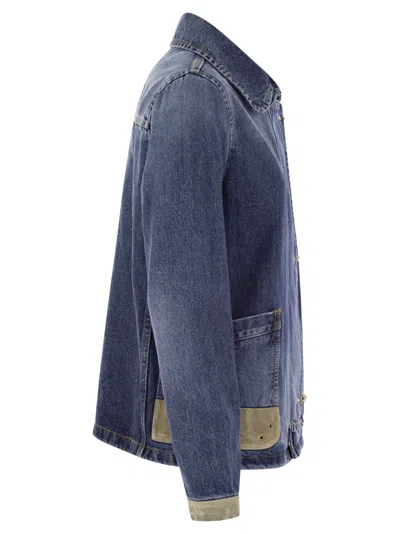 Shop Fay 3 Hook Denim Jacket