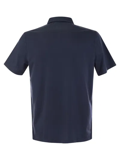 Fedeli Cotton Polo Shirt With Open Collar