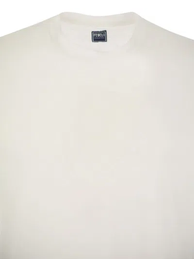 Shop Fedeli Linen Flex T Shirt