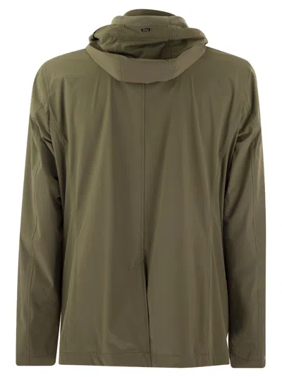 Shop Herno Technical Fabric Jacket With Hood