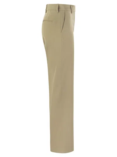 Shop Pt Pantaloni Torino Ambra Stretch Viscose Trousers