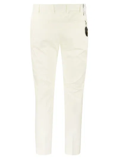 Shop Pt Pantaloni Torino Dieci Cotton Trousers