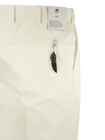 Shop Pt Pantaloni Torino Dieci Cotton Trousers