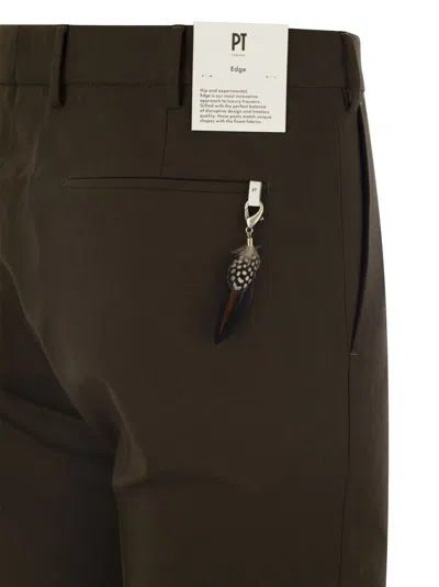 Shop Pt Pantaloni Torino Dieci Virgin Wool Trousers