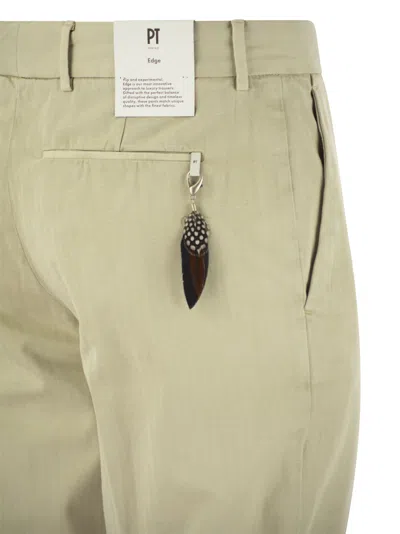 Shop Pt Pantaloni Torino Rebel Cotton And Linen Trousers