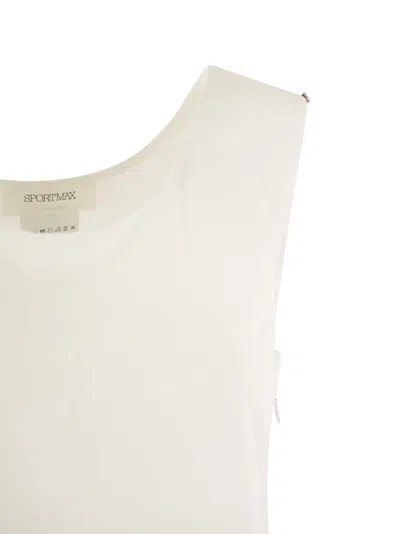 Shop Sportmax Fico Sleeveless Crepe Jersey Top