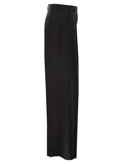 Shop Sportmax Zirlo Wide Leg Trousers In Cotton And Viscose