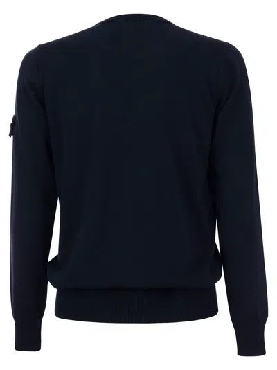 Shop Stone Island Crew Neck Cotton Jumper