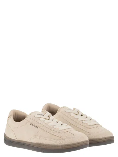 Shop Stone Island Suede Trainers