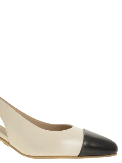Stuart Weitzman Sleek 50 Calf Leather Slingback Pumps