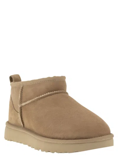 Ugg Classic Ultra Mini Suede Boots For Woman In Multi