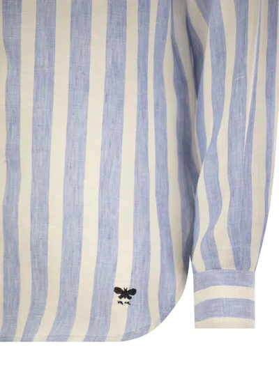 Shop Weekend Max Mara Lari Classic Striped Linen Shirt