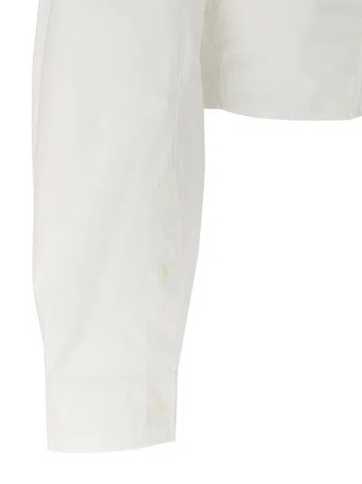 Shop Jacquemus Obra Shirt, Blouse White