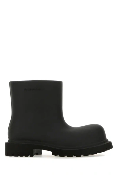 Shop Balenciaga Woman Black Eva Steroid Ankle Boots