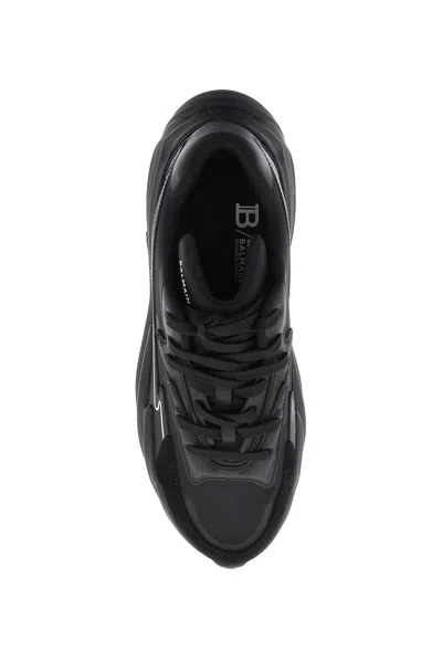 Shop Balmain Low-top Run-row Sneakers Men In Black