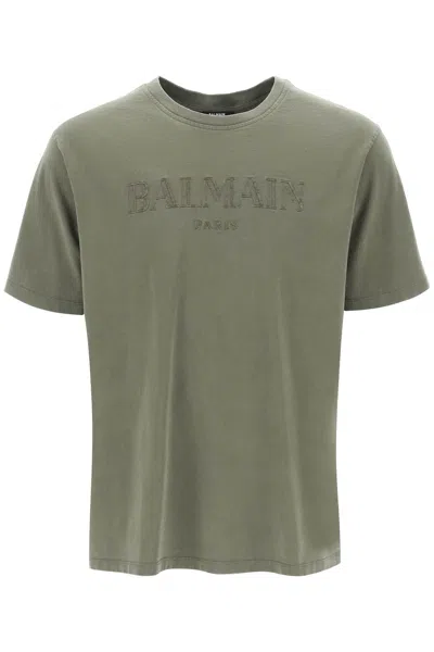Shop Balmain Vintage  T-shirt Men In Green