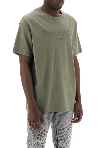 Shop Balmain Vintage  T-shirt Men In Green