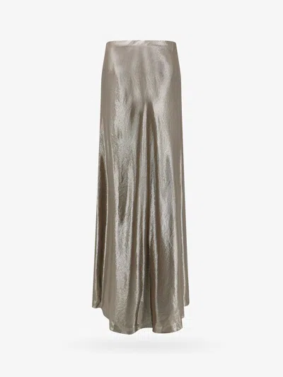 Shop Brunello Cucinelli Woman Skirt Woman Grey Skirts In Gray