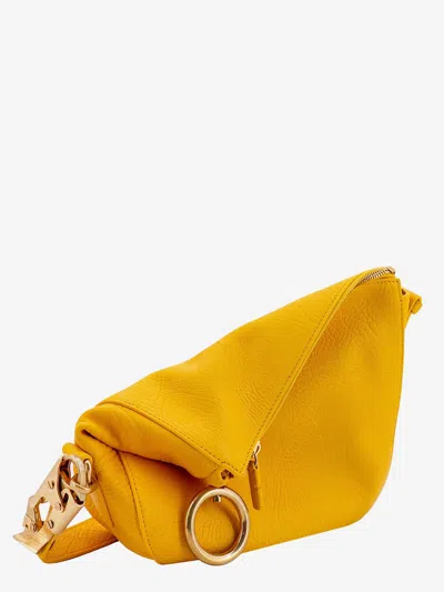 Shop Burberry Woman Shoulder Bag Woman Yellow Shoulder Bags