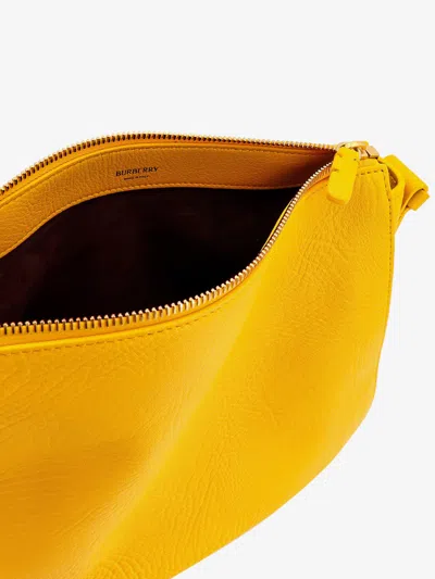 Shop Burberry Woman Shoulder Bag Woman Yellow Shoulder Bags