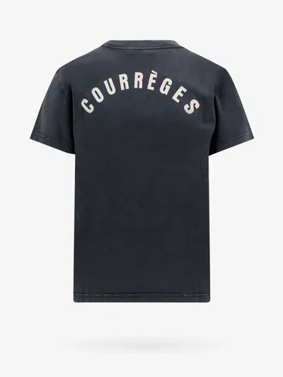 Shop Courrèges Courreges Woman T-shirt Woman Grey T-shirts In Gray