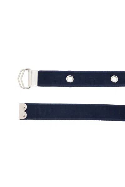 Shop Dolce & Gabbana "logo Tape Belt In Ribbon Men In Blue