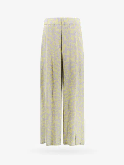 Shop Dries Van Noten Woman Trouser Woman Grey Pants In Gray