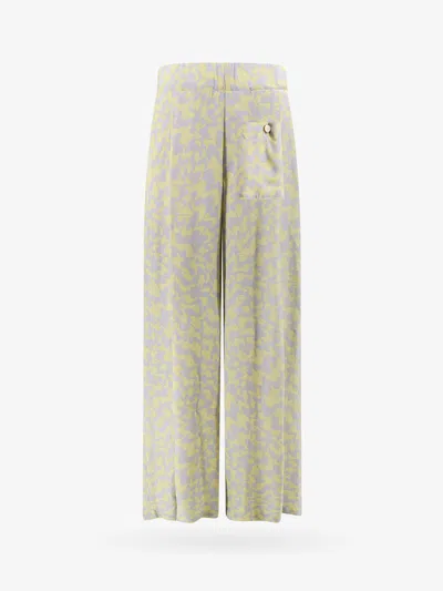 Shop Dries Van Noten Woman Trouser Woman Grey Pants In Gray