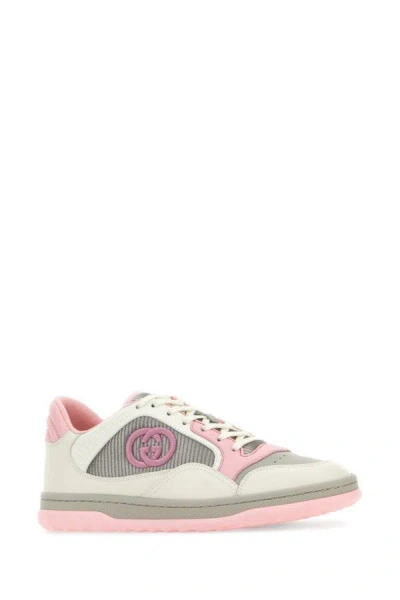 Shop Gucci Woman Multicolor Fabric And Leather Mac80 Sneakers