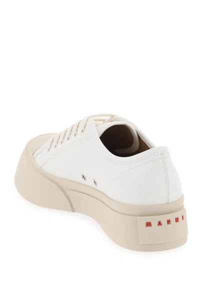 Shop Marni Leather Pablo Sneakers Men In White