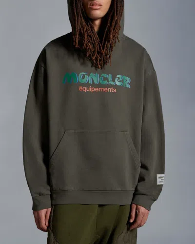 Shop Moncler Genius Man Sweateshirt Man Green Sweatshirts