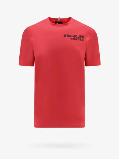 Shop Moncler Grenoble Man T-shirt Man Red T-shirts